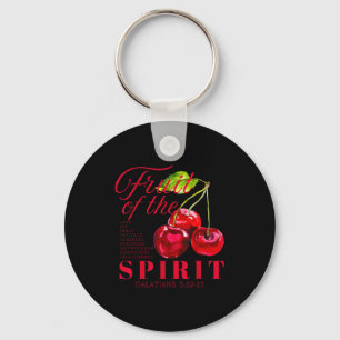 Fruit Of The Spirit Christian Religious Bible Vers Keychain