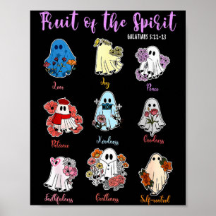 Fruit Of The Spirit Christian Religious Halloween Poster