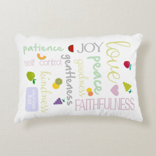 fruit of the spirit decorative pillow