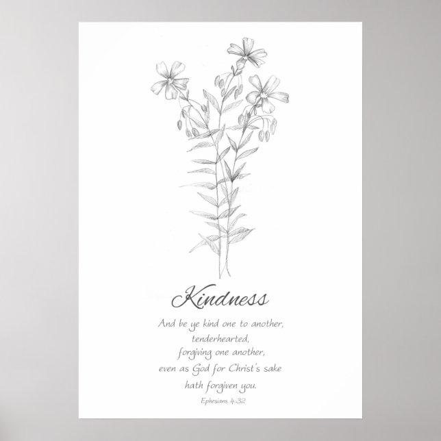 Fruit of the Spirit Ephesians 4:32 Scripture  Poster (Front)