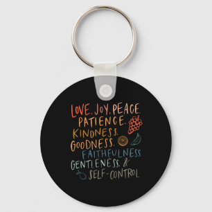 Fruit Of The Spirit Fruit Colorful Summer Vacation Keychain
