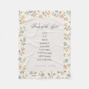 Fruit of the Spirit Galatians 5:22–23 Bible Verse  Fleece Blanket