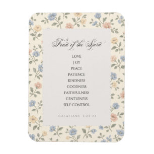 Fruit of the Spirit Galatians 5:22–23 Bible Verse  Magnet