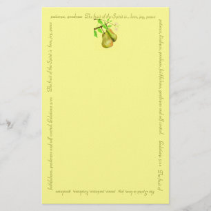 Fruit of The Spirit Gold Stationary Stationery