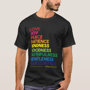 Fruit of the Spirit Love Joy Peace Christian T-Shirt