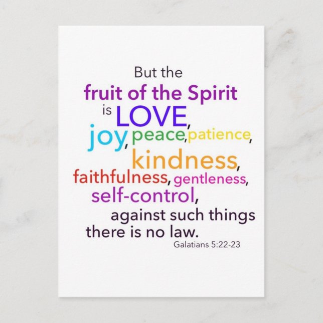 Fruit of the Spirit Postcard (Front)