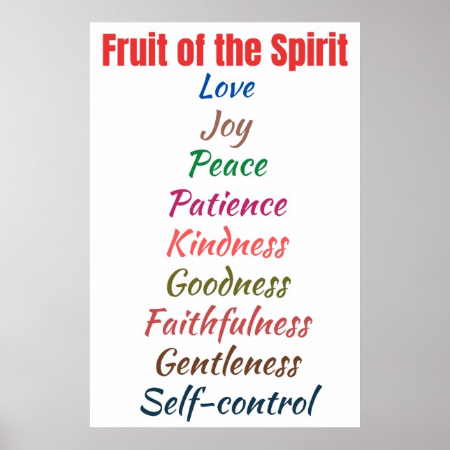 Fruit of the Spirit      Poster (Front)
