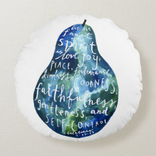 Fruit of the Spirit Round Pillow