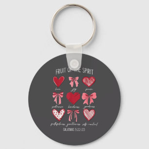 Fruit Of The Srit Christian Hearts Galatians 5_22- Keychain