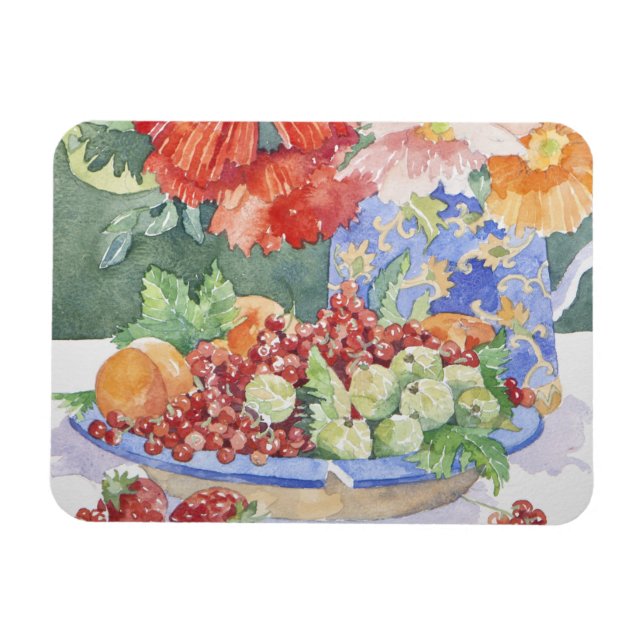 Fruit on a plate 2014 magnet (Horizontal)