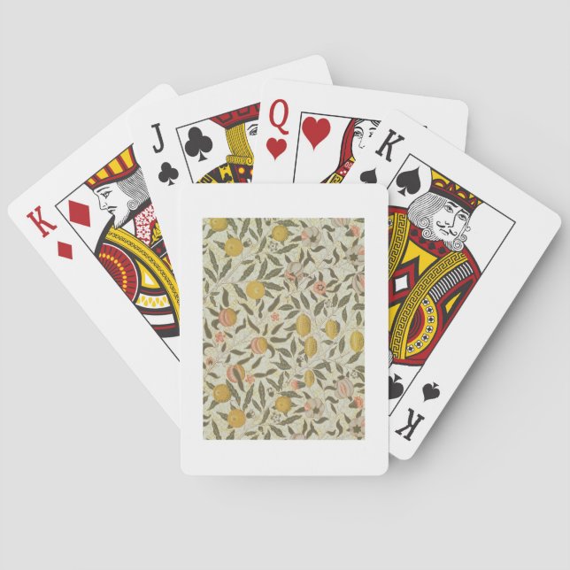 Fruit or Pomegranate wallpaper design Playing Cards (Back)