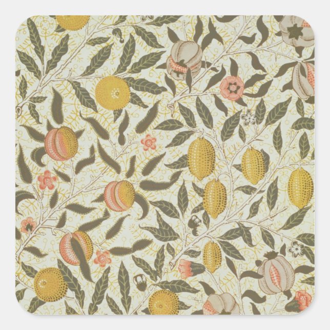 Fruit or Pomegranate wallpaper design Square Sticker (Front)