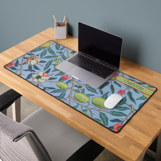 Fruit or Pomegranate William Morris Personalized Desk Mat (Office 2)