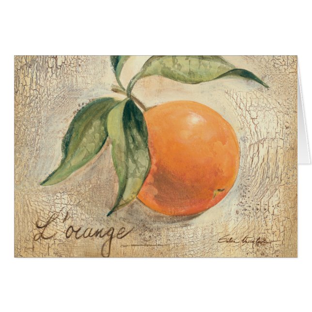 Fruit orange brillant rond (Devant horizontal)
