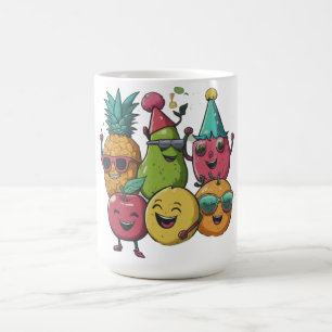 fruit party happy dancing  coffee mug