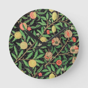 Fruit pattern (1862) By William Morris Round Clock