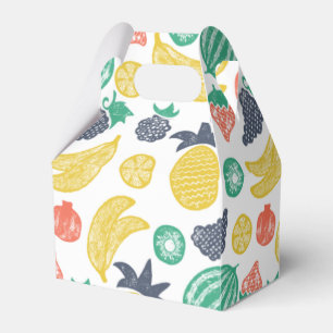 Fruit Pattern All-Over Print Favor Box