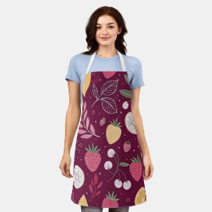Fruit Pattern Apron – All-Over Print by JoyCrys (M