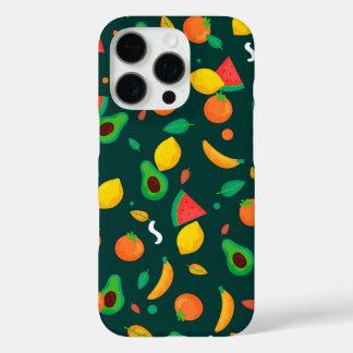 Fruit pattern iPhone 16 pro case