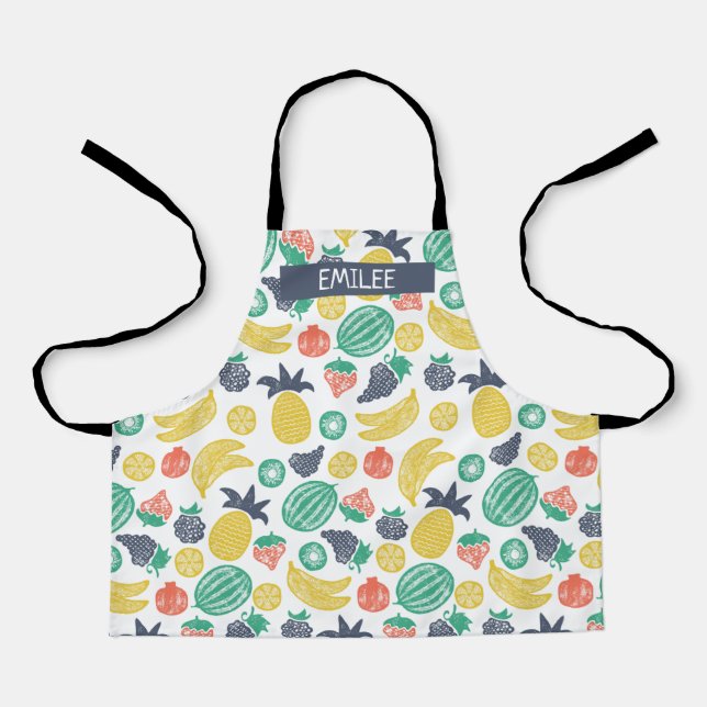 Fruit Pattern Custom All-Over Print Apron (Front)