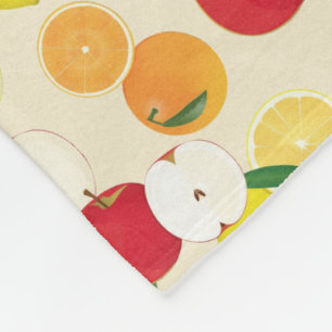 Fruit Pattern Fleece Blanket