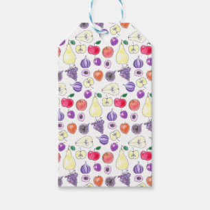 Fruit pattern gift tags