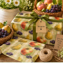 Fruit Pattern Gift Wrapping Paper Roll