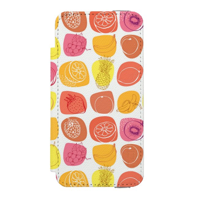 Fruit pattern incipio iPhone wallet case (Folio Front)