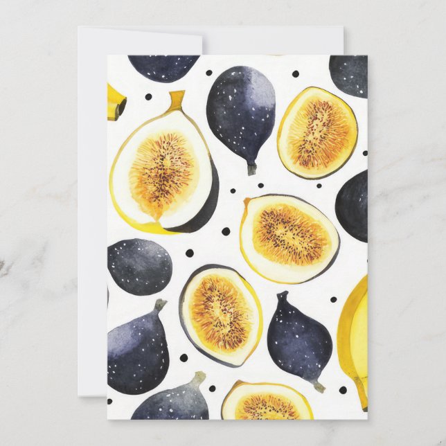 Fruit pattern invitation (Front)