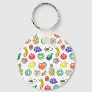 Fruit pattern keychain