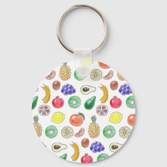 Fruit pattern keychain (Front)