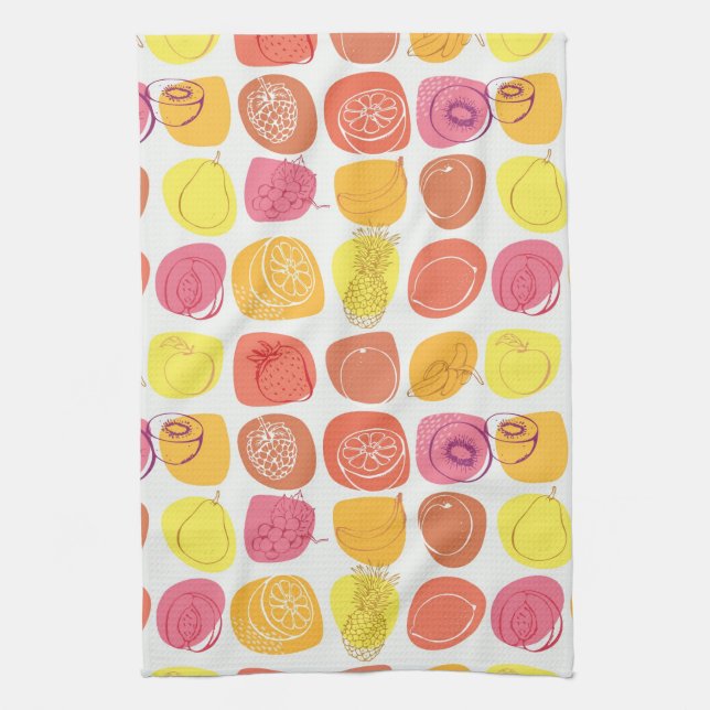 Fruit pattern kitchen towel (Vertical)