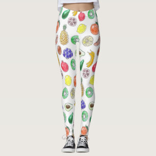 Fruit pattern leggings