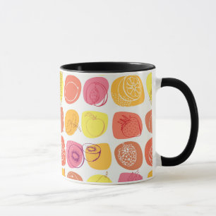 Fruit pattern mug