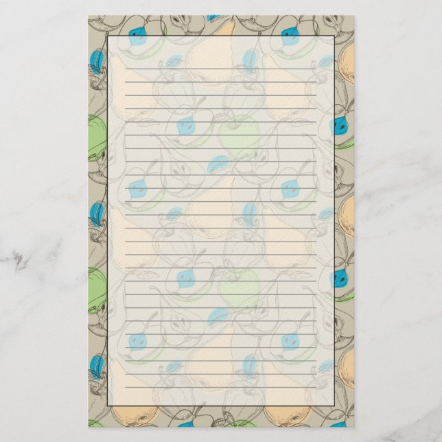 Fruit pattern stationery (Front)