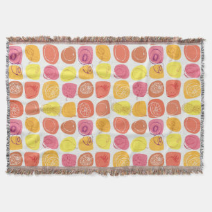 Fruit pattern throw blanket