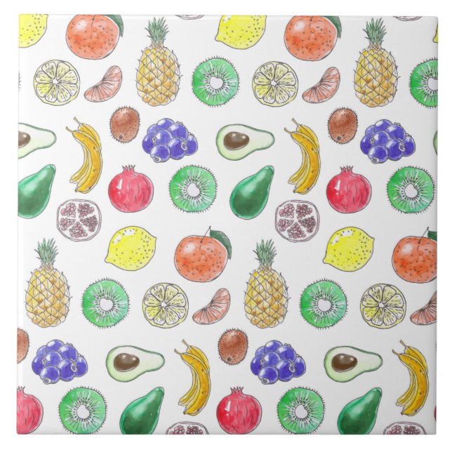 Fruit pattern tile (Front)