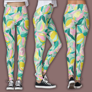 Fruit Pattern     Vibrant Citrus Leggings