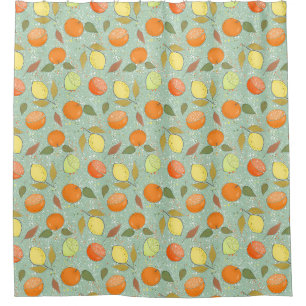 Fruit pattern with lemons, oranges