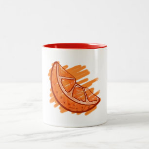 Fruit Patterns Blood Orange Gifts Two-Tone Coffee Mug