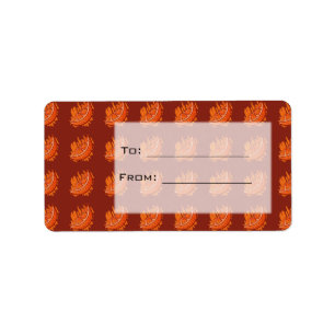 Fruit Patterns Blood Orange Label