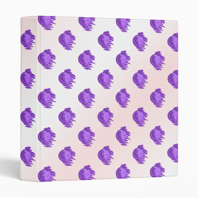 Fruit Patterns Blueberries and Cream Binder (Front/Spine)