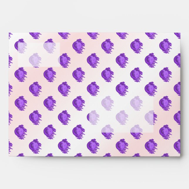 Fruit Patterns Blueberries and Cream Envelopes (Front)