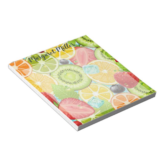 Fruit personalized notepad (Angled)