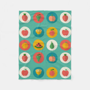 Fruit Polkas Fleece Blanket