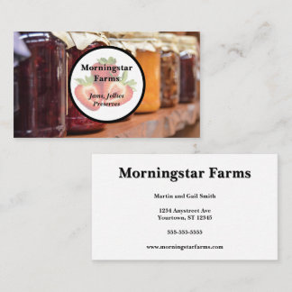 Fruit Preserves Jam Jelly Fruit Preserves Business Card