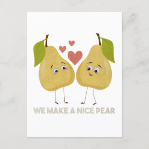 Fruit Pun: We Make a Nice Pear Postcard
