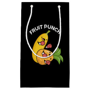 Fruit Punch Funny Drink Pun Dark BG Small Gift Bag