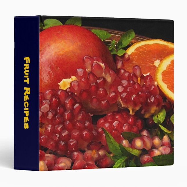 Fruit Recipes Binder (Front/Spine)