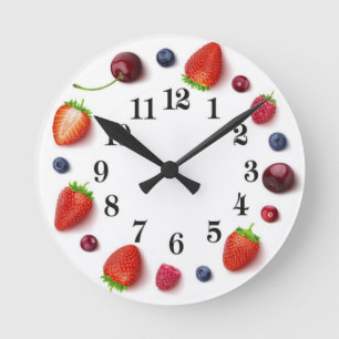 Fruit Round Clock